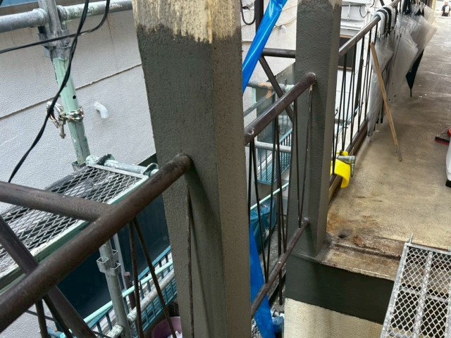 モルタル　塗り後2